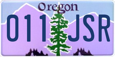 OR license plate 011JSR