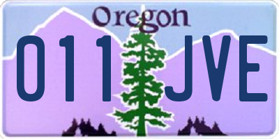 OR license plate 011JVE