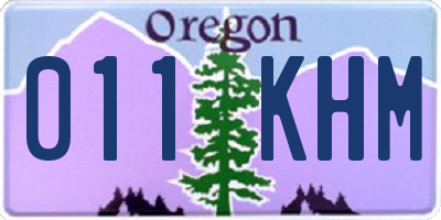 OR license plate 011KHM