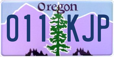 OR license plate 011KJP