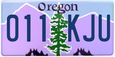 OR license plate 011KJU