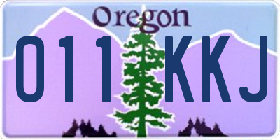 OR license plate 011KKJ