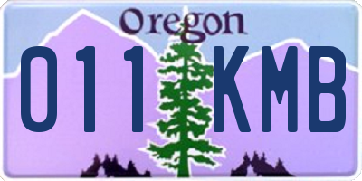 OR license plate 011KMB