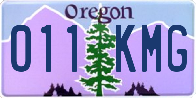 OR license plate 011KMG