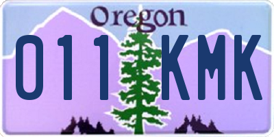 OR license plate 011KMK