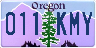 OR license plate 011KMY