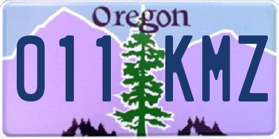 OR license plate 011KMZ