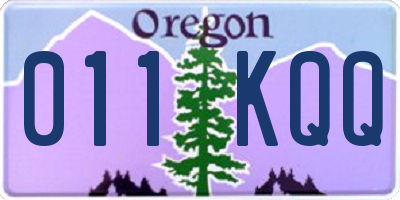OR license plate 011KQQ