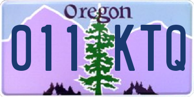 OR license plate 011KTQ