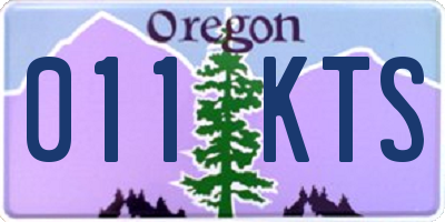 OR license plate 011KTS