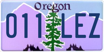 OR license plate 011LEZ