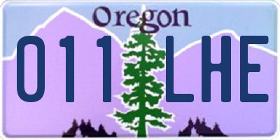OR license plate 011LHE