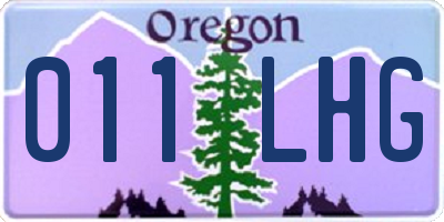 OR license plate 011LHG