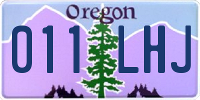 OR license plate 011LHJ