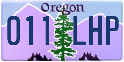 OR license plate 011LHP