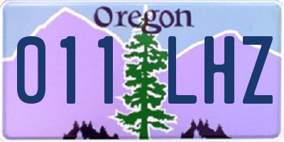 OR license plate 011LHZ