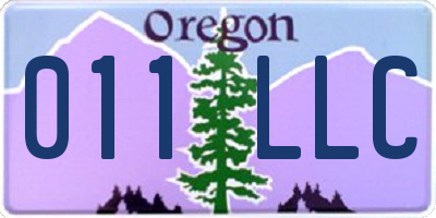 OR license plate 011LLC