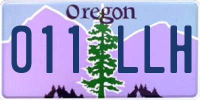 OR license plate 011LLH