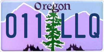 OR license plate 011LLQ