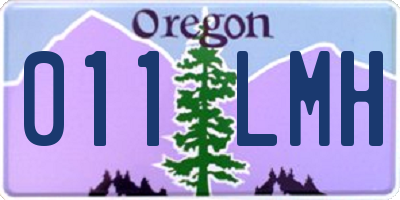 OR license plate 011LMH