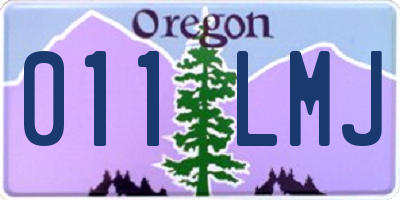 OR license plate 011LMJ