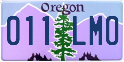 OR license plate 011LMO