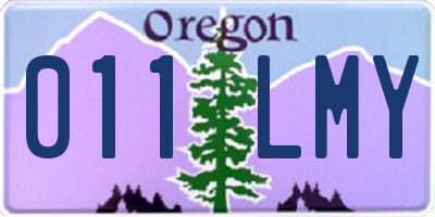 OR license plate 011LMY