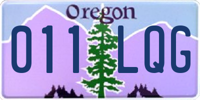 OR license plate 011LQG