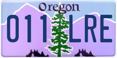 OR license plate 011LRE