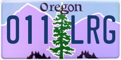 OR license plate 011LRG