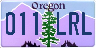 OR license plate 011LRL