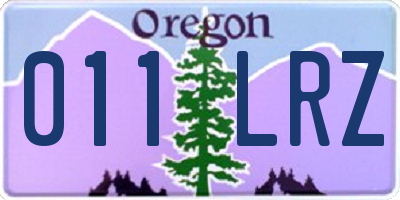 OR license plate 011LRZ