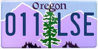 OR license plate 011LSE