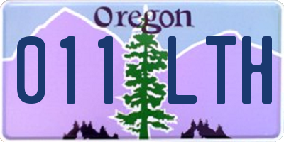 OR license plate 011LTH