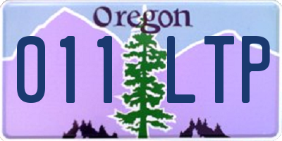 OR license plate 011LTP