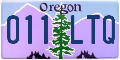 OR license plate 011LTQ