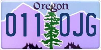 OR license plate 011OJG