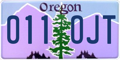 OR license plate 011OJT