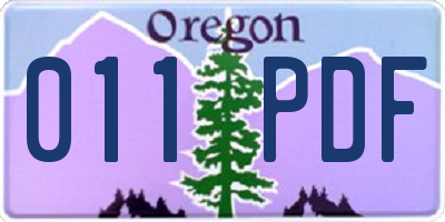 OR license plate 011PDF