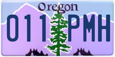OR license plate 011PMH