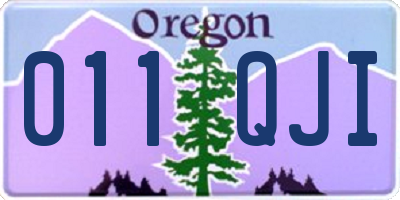 OR license plate 011QJI