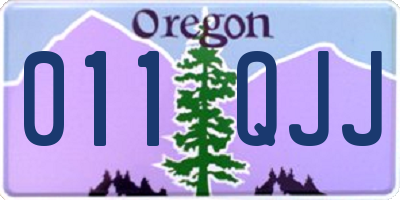 OR license plate 011QJJ