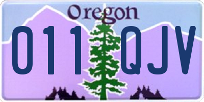 OR license plate 011QJV