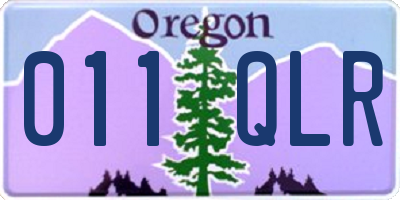 OR license plate 011QLR