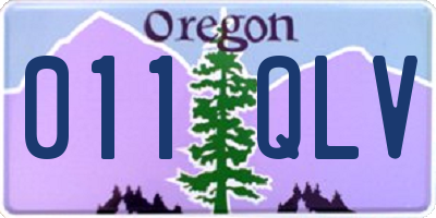 OR license plate 011QLV