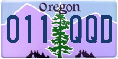 OR license plate 011QQD