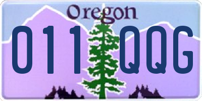 OR license plate 011QQG