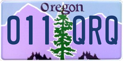 OR license plate 011QRQ