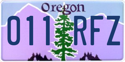 OR license plate 011RFZ