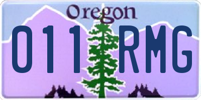 OR license plate 011RMG